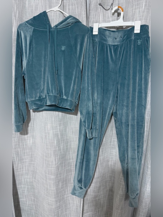 Victoria's Secret Pants - Victoria's Secret On Point Hoodie in Light Blue